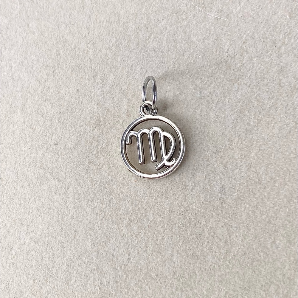 Silver Virgo Zodiac Charm